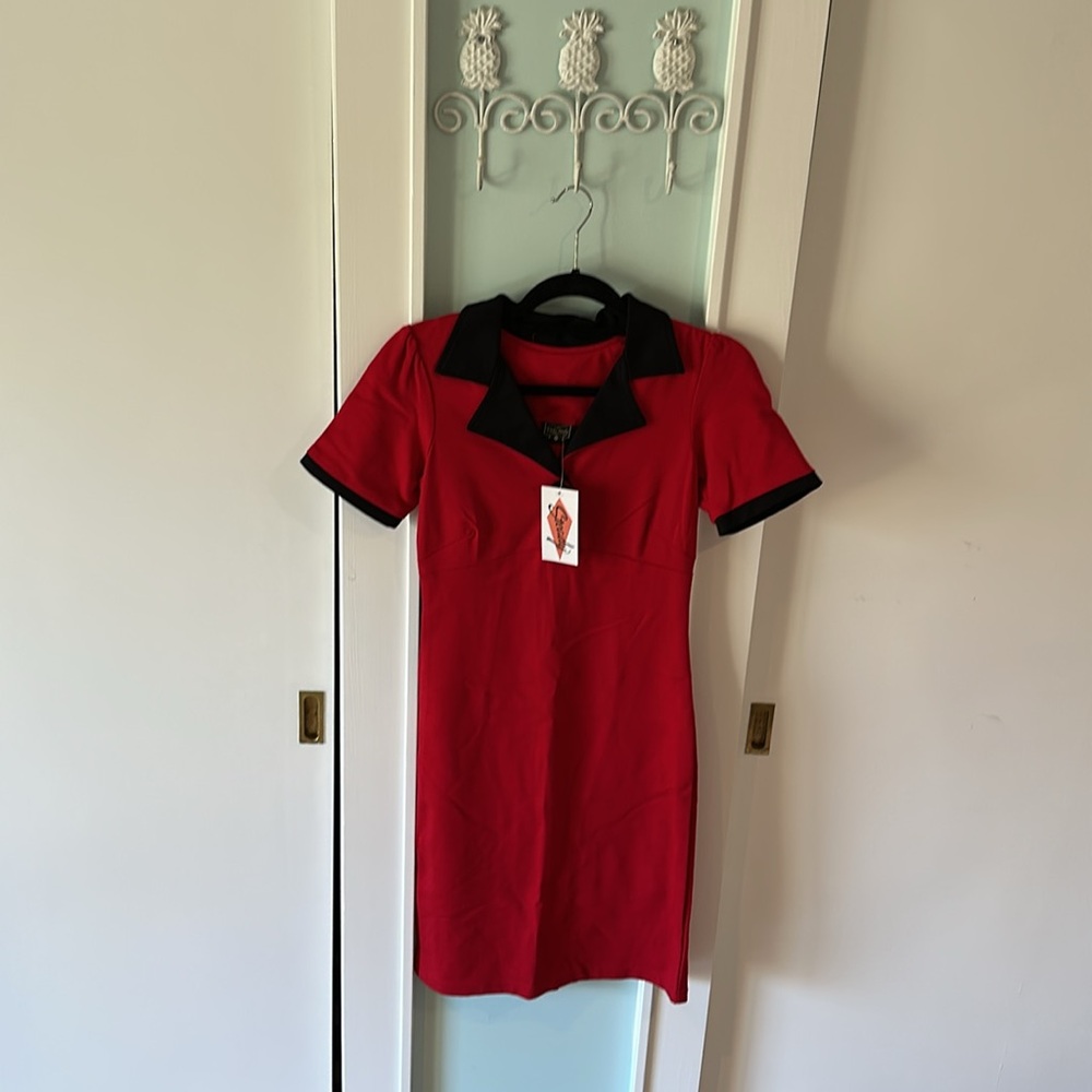 Red and Black Women's Dress